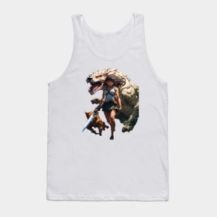 Bravery and Fire: The Shadow Guardian Tank Top